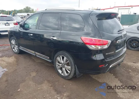 2014 Nissan Pathfinder Platinum из США, поврежденный, VIN 5N1AR2MM1EC621655